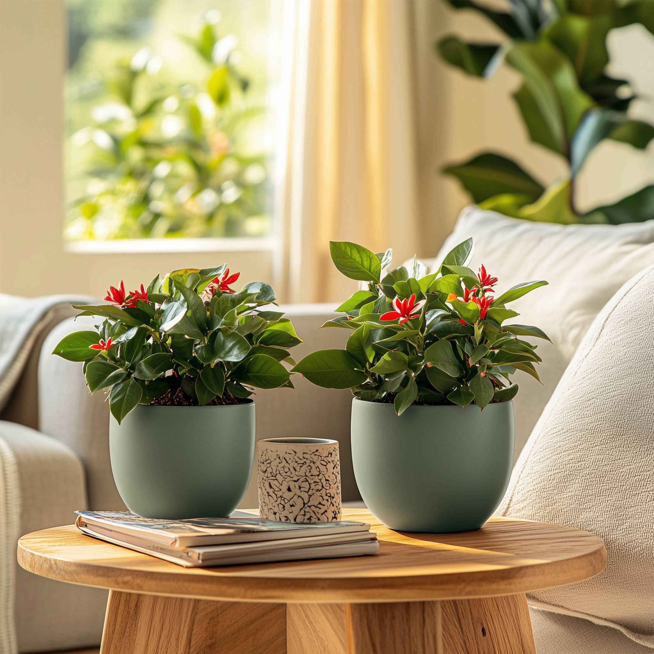 Plant In A Box - Euphorbe de Madagascar - Set de 2 - Euphorbia 'Milii' - Hauteur 25-35cm - ⌀13cm - Image 3