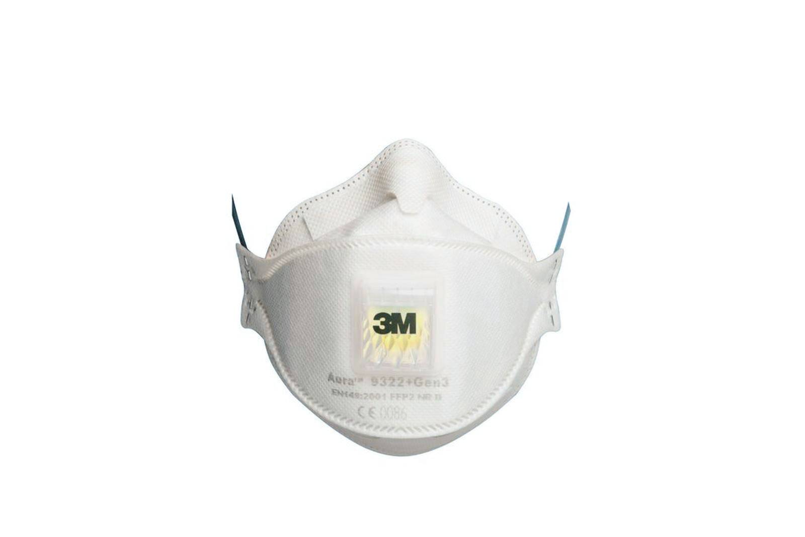 Masque antipoussière FFP2 pliable avec soupape K9322+ - 3M - bte 10 - 7100258909 - Image 2