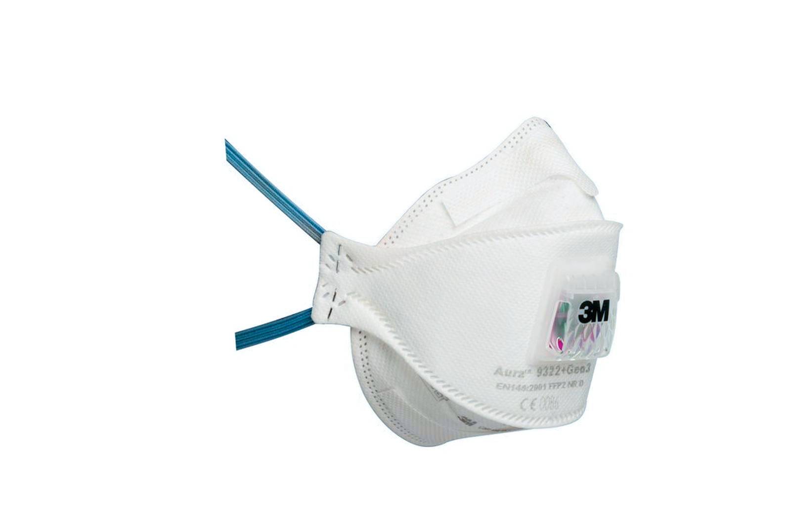 Masque antipoussière FFP2 pliable avec soupape K9322+ - 3M - bte 10 - 7100258909 - Image 3