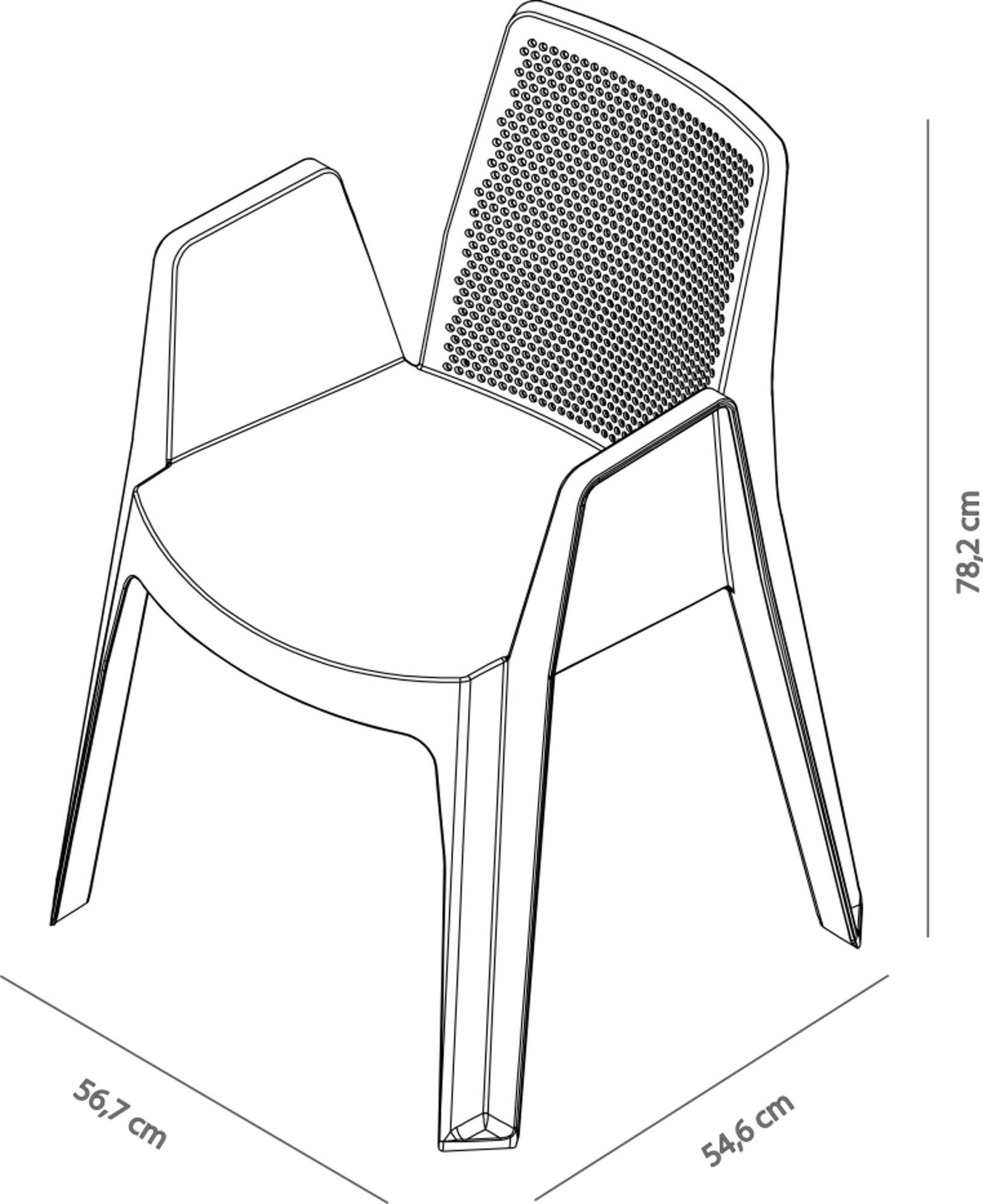 Garbar - Fauteuils Play garbar plastique blanc (Lot de 4) - Image 2