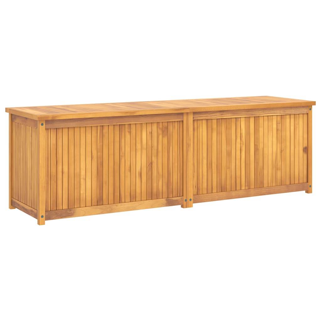 Grand Coffre de Rangement en Teck Massif pour Jardin avec Sac Intérieur 175x50x55 cm – ComfortXL Outdoor Living