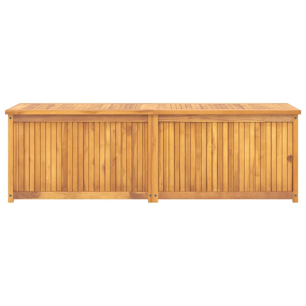 Grand Coffre de Rangement en Teck Massif pour Jardin avec Sac Intérieur 175x50x55 cm – ComfortXL Outdoor Living - Image 4