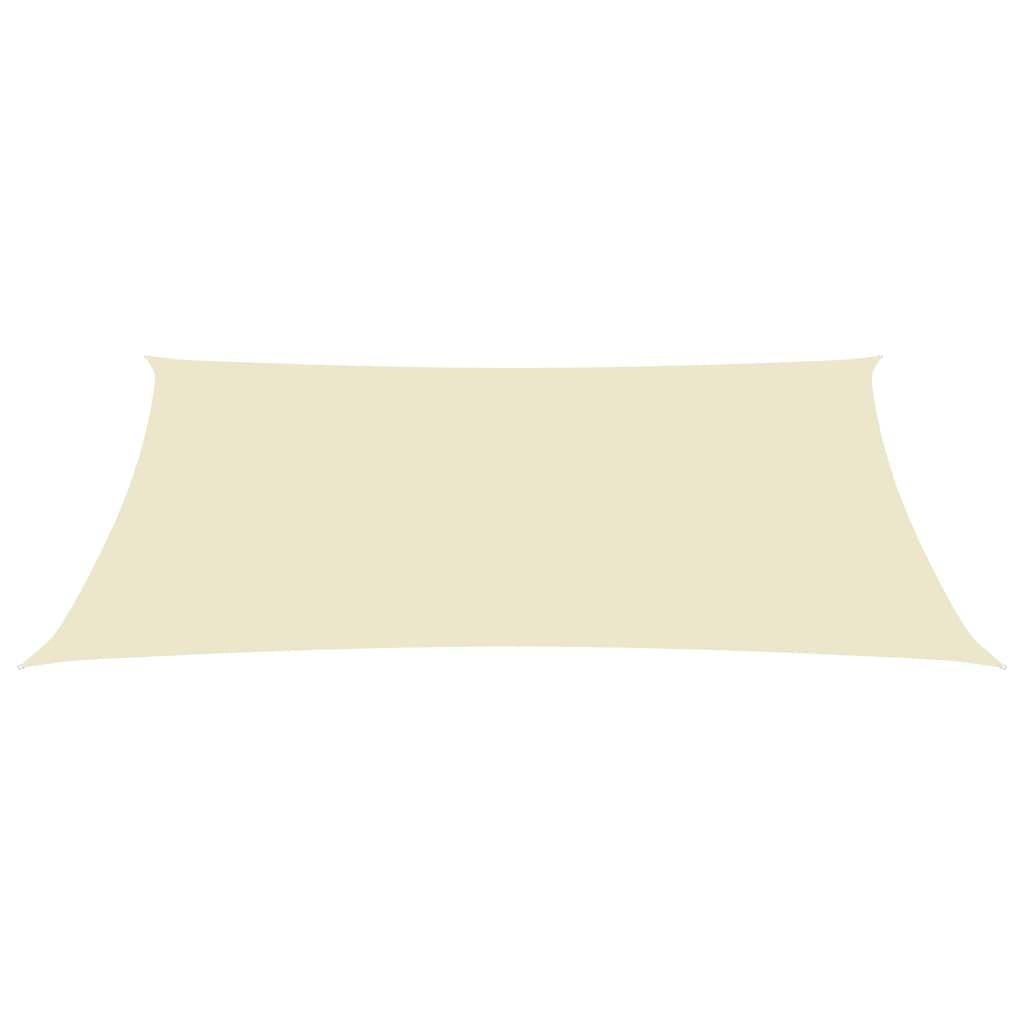 Helloshop26 - Voile toile d'ombrage parasol tissu oxford rectangulaire 3 x 4,5 m crème - Imagen 2