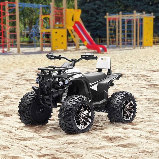 Quad Buggy électrique Enfant 12 V 8 Km/h Max. Voiture électrique Enfant avec Effets Lumineux sonores métal PP - Image 4