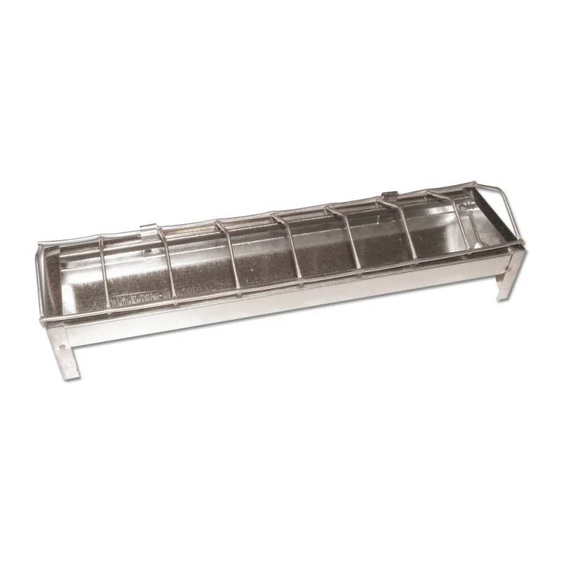 Autre - Mangeoire linéaire poussins métal galvanisé à trous 30 cm
