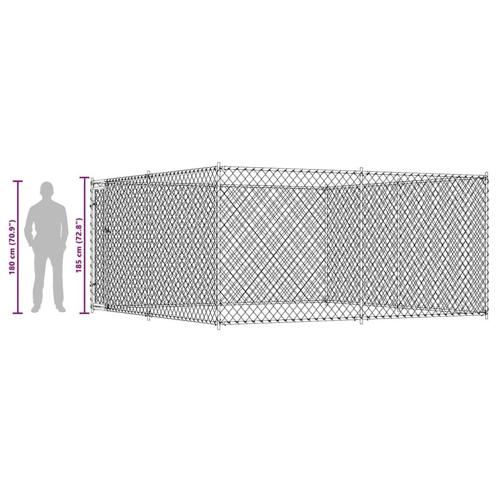 Vidaxl - Chenil extérieur pour chiens 383x383x185 cm vidaXL 145028 - Imagen 8