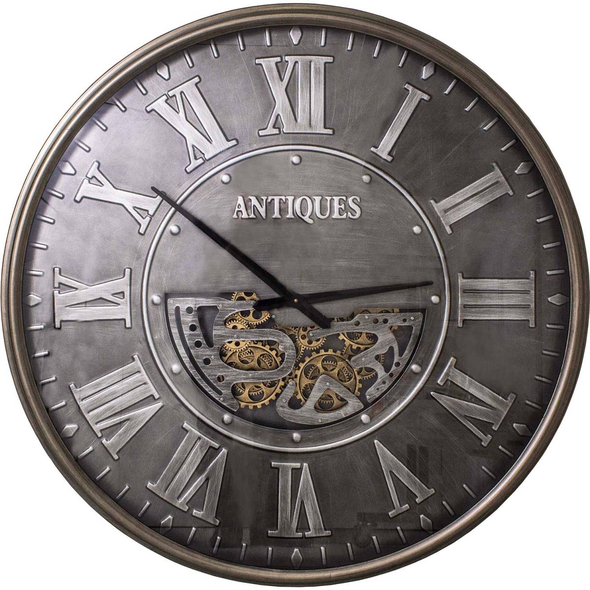 Antic Line Creations - Pendule ronde en fer Antiquité 102 cm - Imagen 1