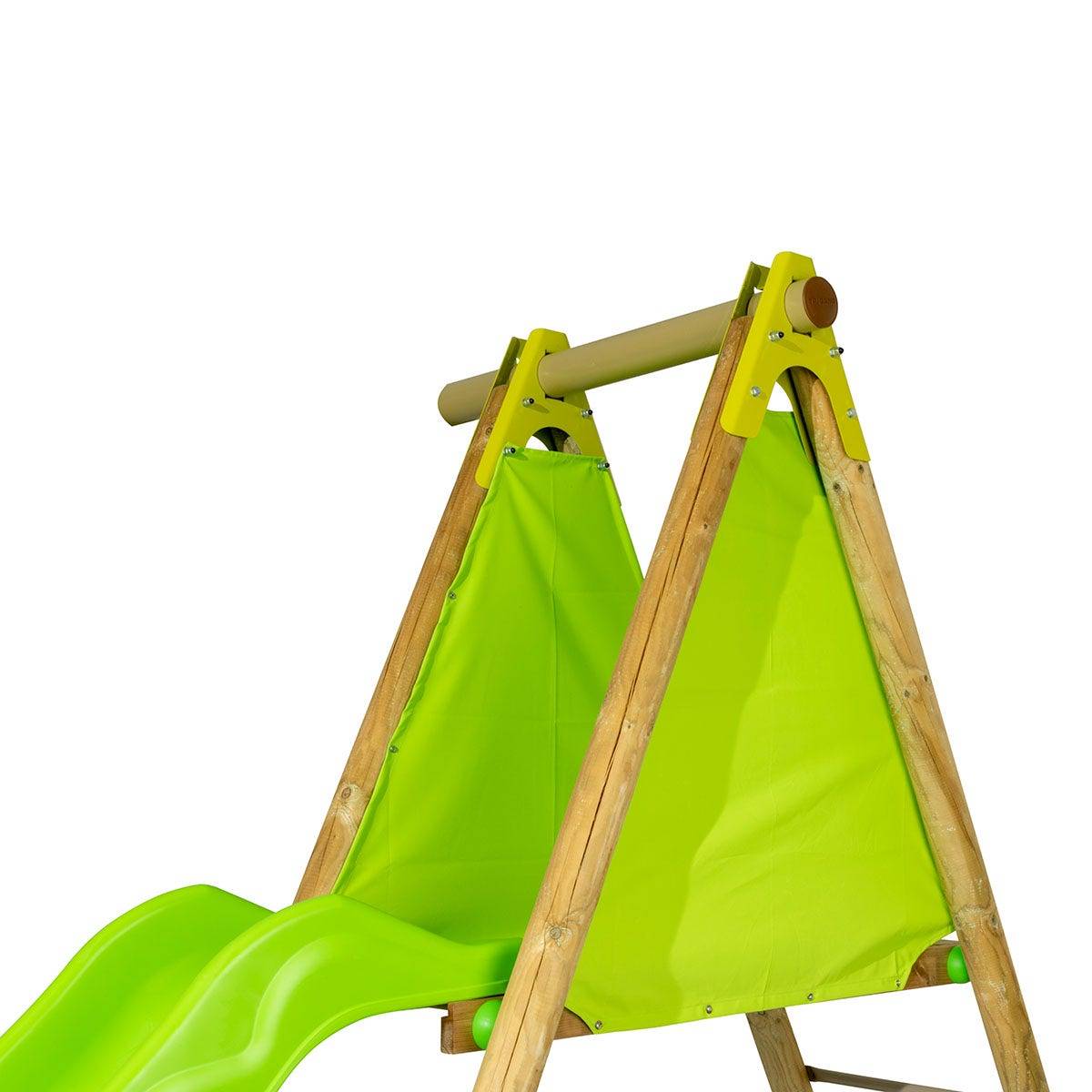 Station de jeux bois poutre métal 2,30 m Techwood ARROBA - 4 enfants - Image 4