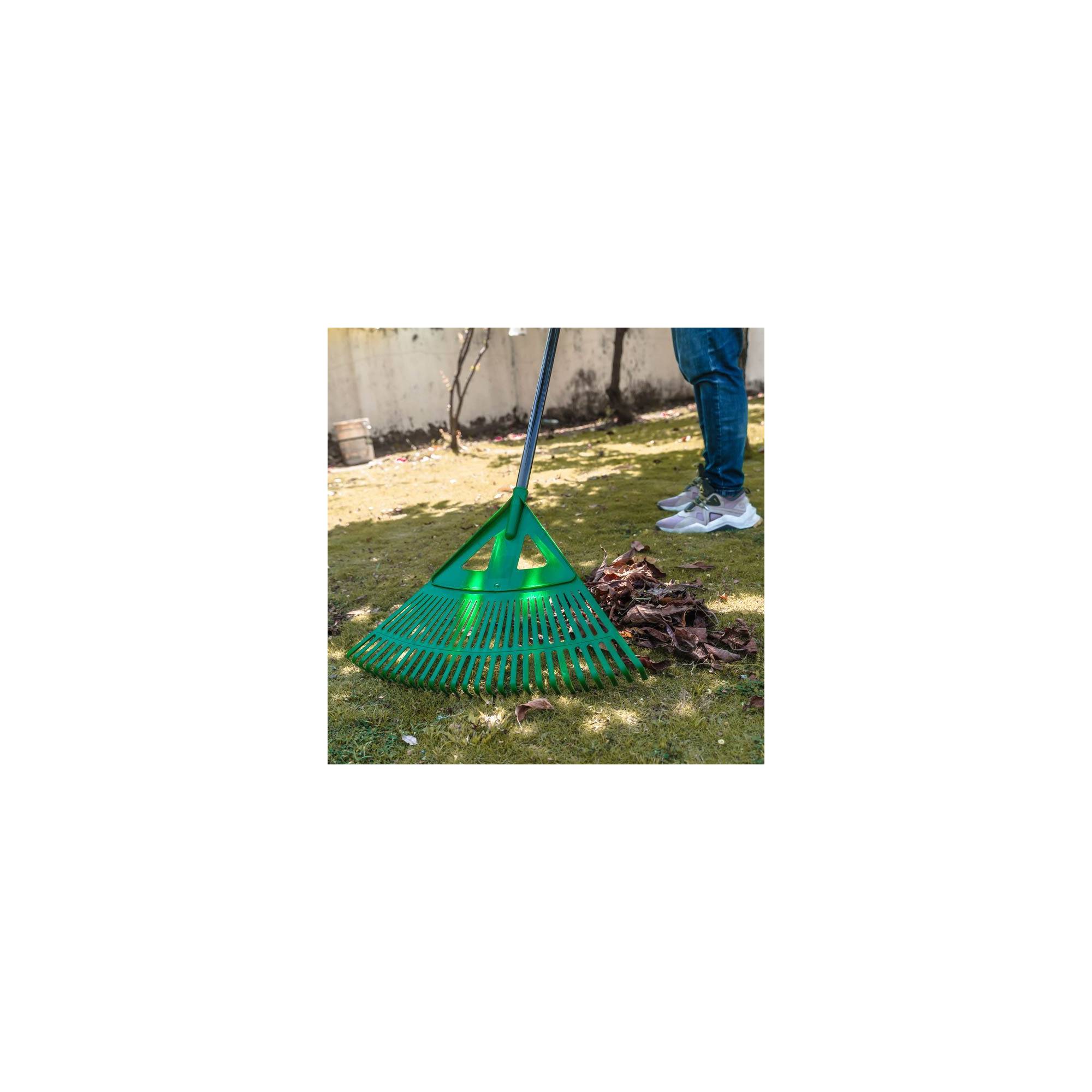 Balai à feuilles de jardin - Suan - Grande taille avec 27 dents - Imagen 4