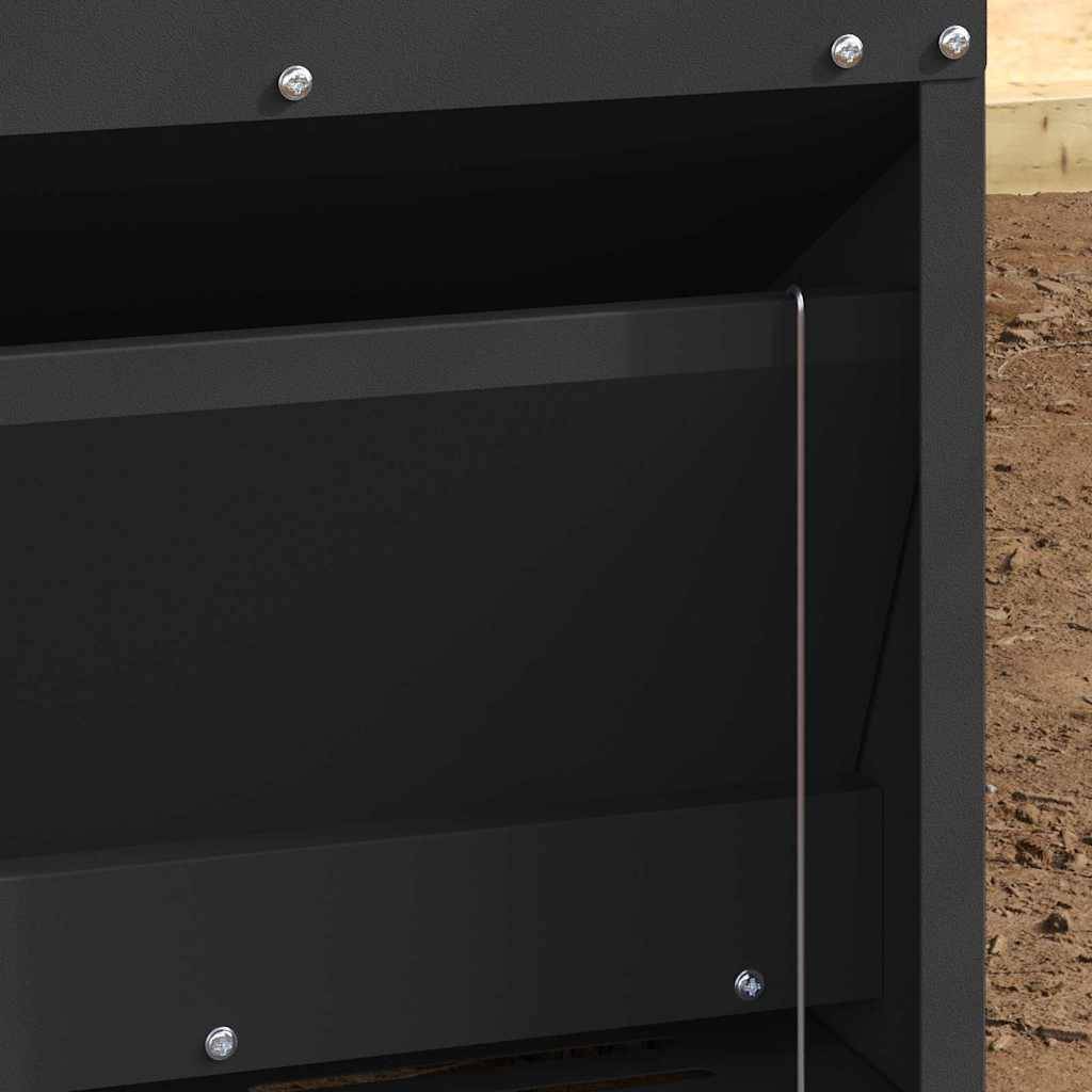 ComfortXL - Mangeoire Automatique Métal Poule Anti-Oiseau 10kg Noir - ComfortXL Outdoor Living - Image 3