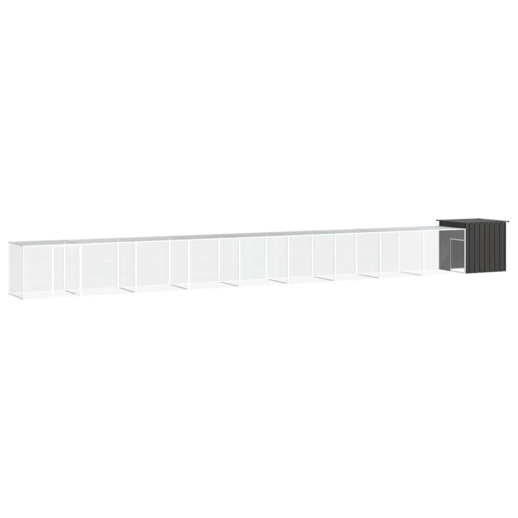 Vidaxl - Poulailler Anthracite 1000x91x100 cm Acier galvanisé vidaXL 3106459 - Imagen 1