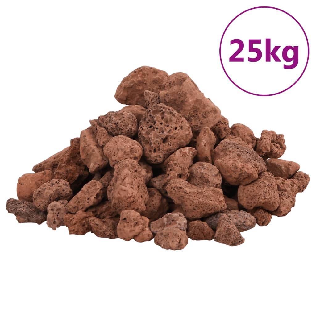 Roches Volcaniques pour Aquarium Jardin Filtration Biologique 25 kg Rouge 1-2 cm - ComfortXL Outdoor Living - Image 2
