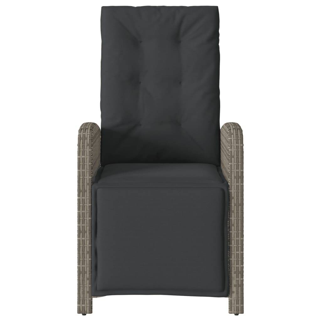 Chaise bois composite 1 places rotin gris  57 x 61 x 93 cm  - Prolenta premium  p383.6 - Image 4