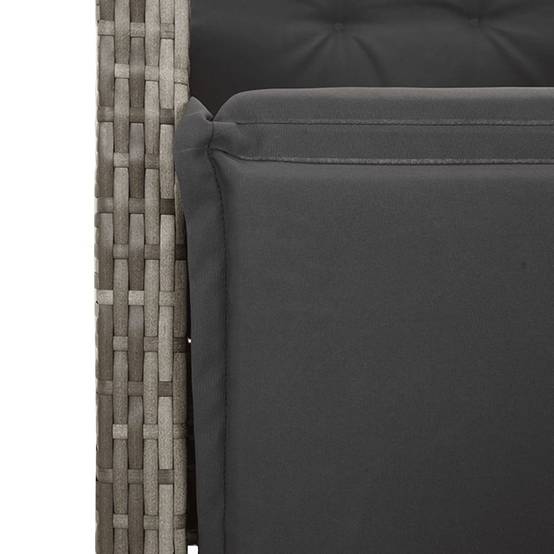 Chaise bois composite 1 places rotin gris 57 x 61 x 93 cm - Prolenta premium p383.6 - Image 9