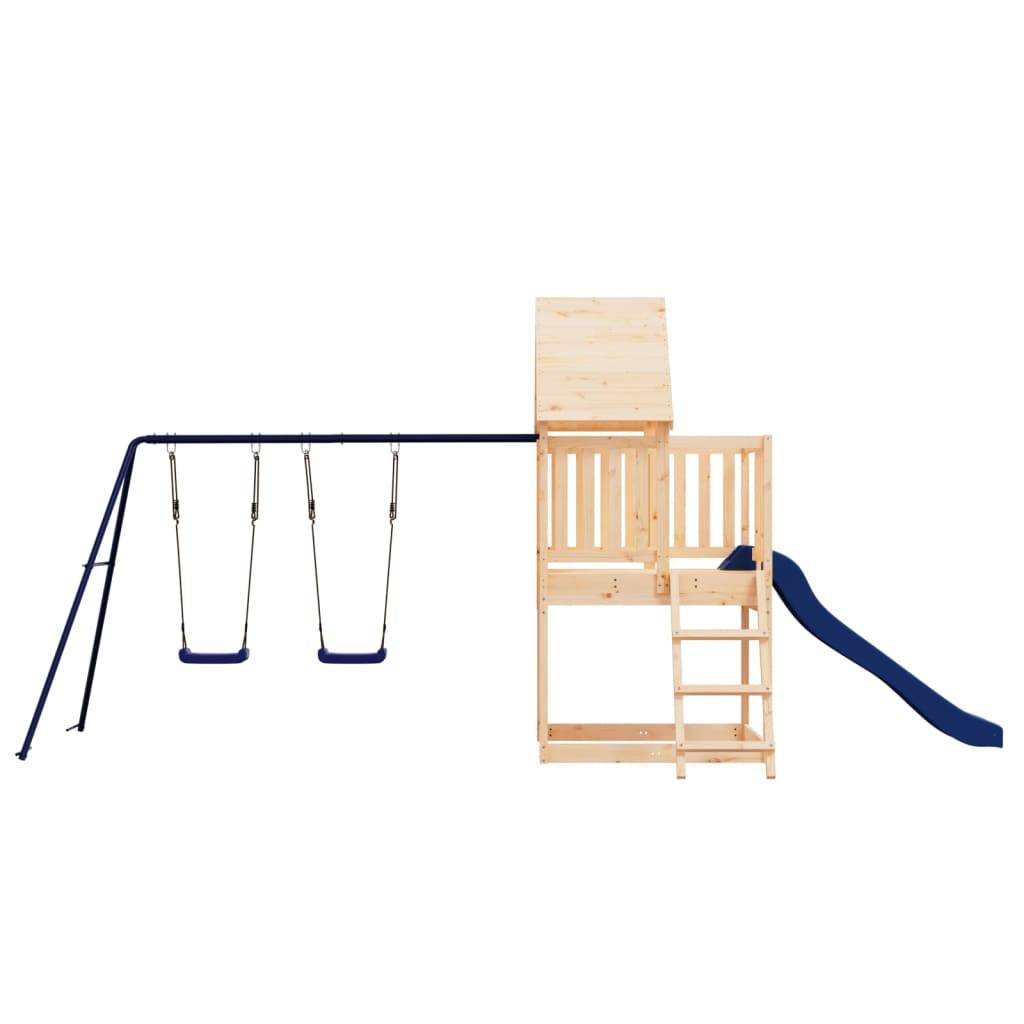 Helloshop26 - Aire de jeux d'extérieur balançoires toboggan portiques robuste jeux jardin 564 x 235 x 228 cm bois de pin massif - Imagen 2