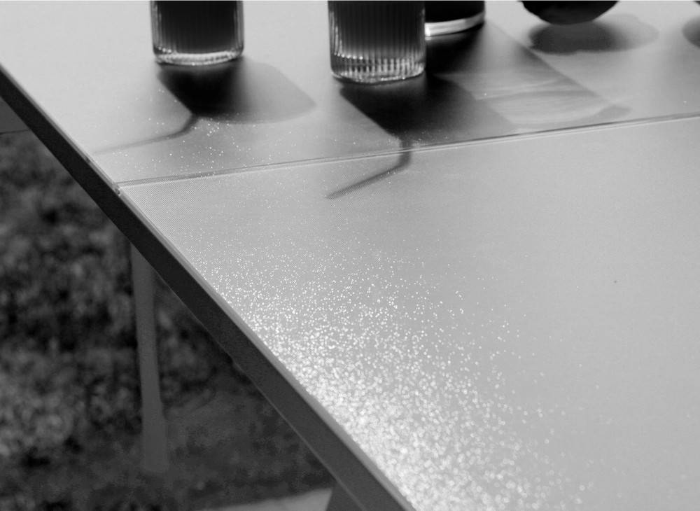 Proloisirs - Mesa de jardín rectangular Agra, tablero Vidrio - grafito/gris 150/200/250 cm PROLOISIRS - Imagen 4