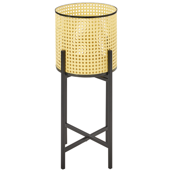 Cache-pot d'intérieur Métal Beige FALLOPIA - Beliani - Image 1