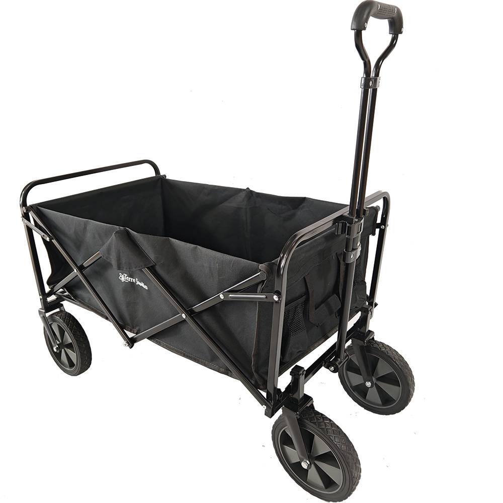 Chariot de transport pliable à roulettes 90L 80kg