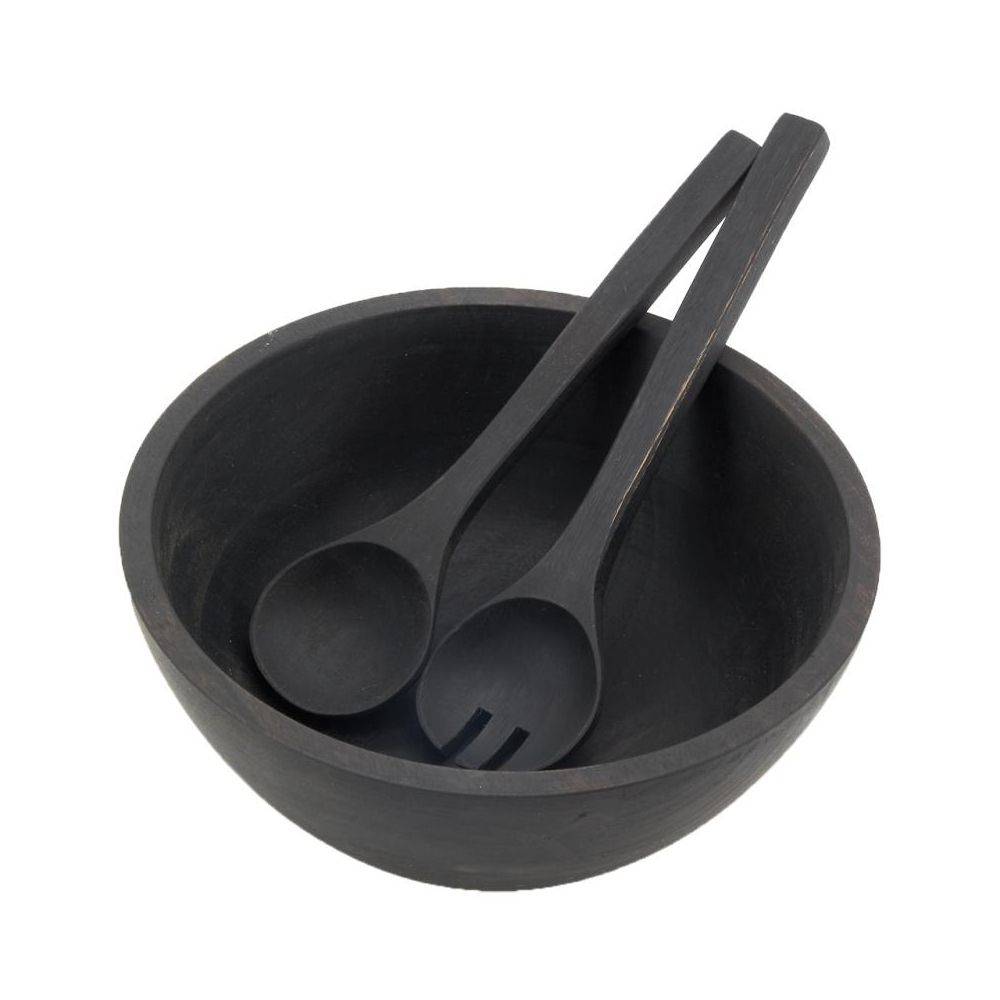 Aubry Gaspard - Saladier en bois d'acacia noir Saladier - Imagen 3