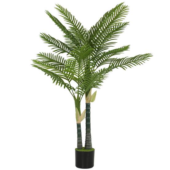 Palmier Artificiel Réaliste PEVA Intérieur Balcon Ambiance Tropicale 150cm Vert - ComfortXL Outdoor Living - Image 1