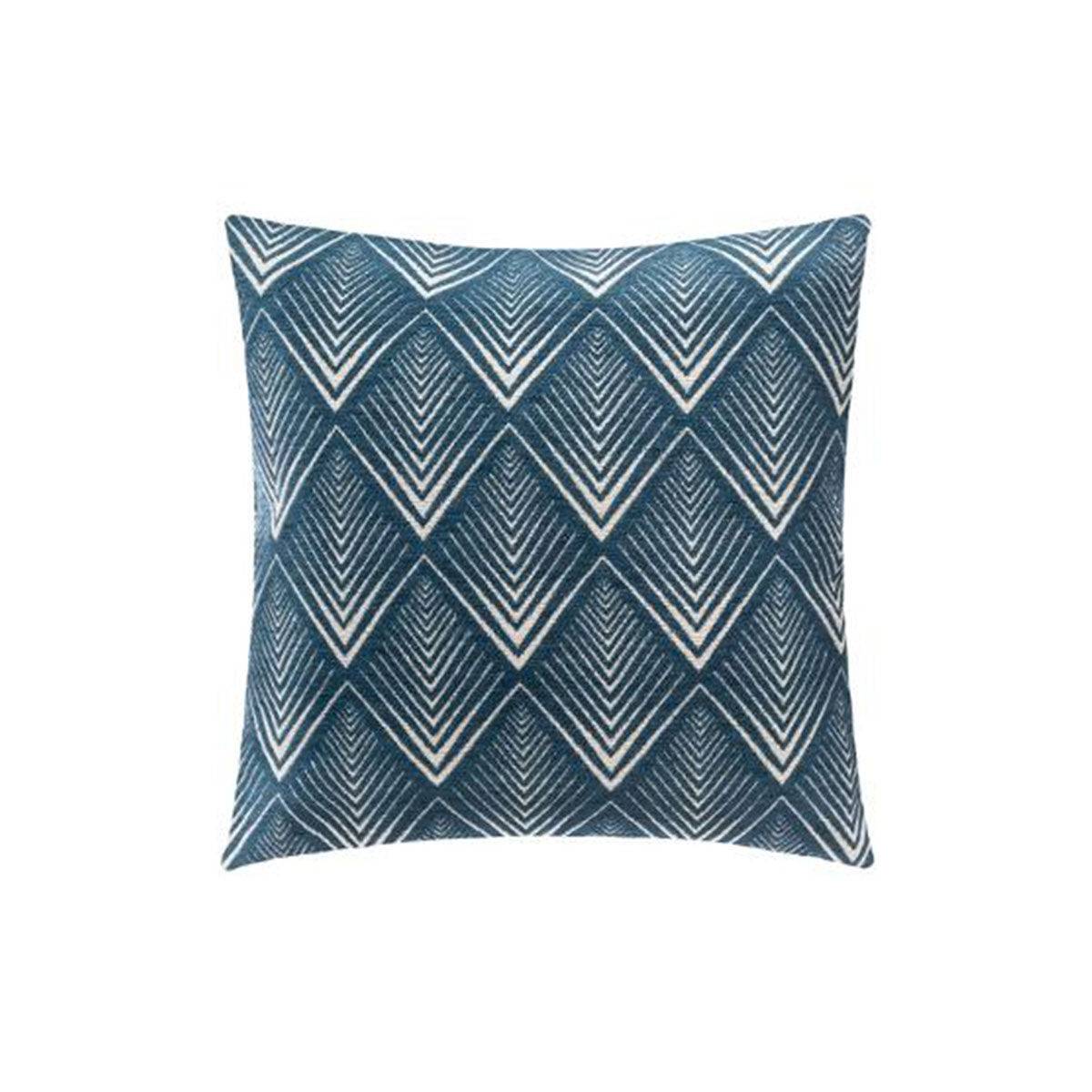 Housse de Coussin "Chen Geo" 40x40cm Bleu - Image 1