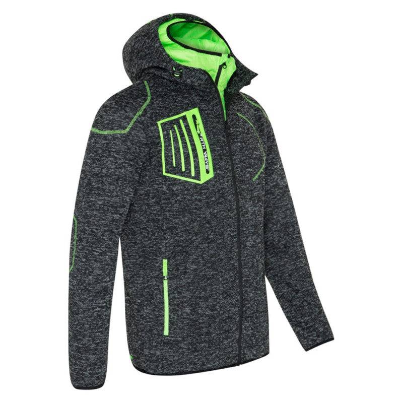Nineworths - LYNX - GILET DE TRAVAIL - 1398 | Noir chiné / Vert fluo - Imagen 2