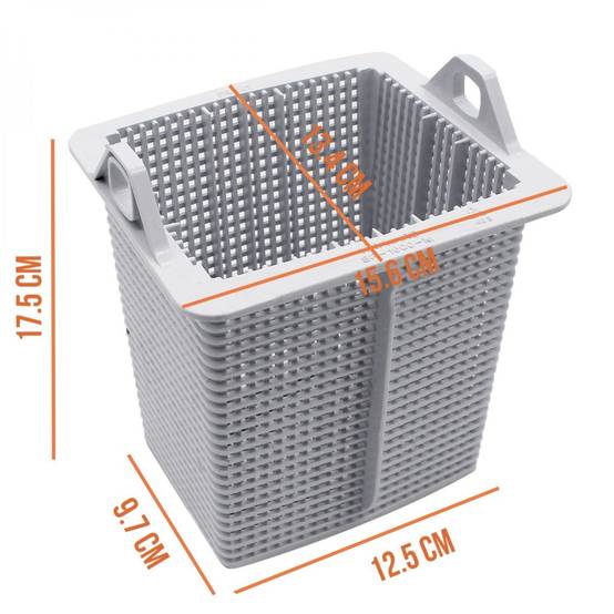 Panier préfiltre rectangle pour pompe de piscine - 15.6 x 13.4 cm - Blanc - SPX1600M - Hayward - Image 2