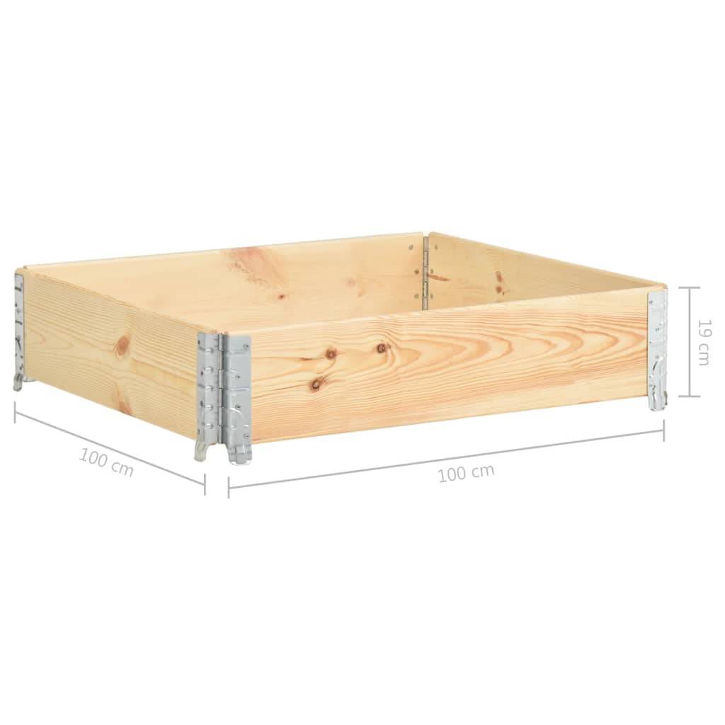 Helloshop26 - Jardinière surélevée 100 x 100 cm bois de pin solide - Imagen 6