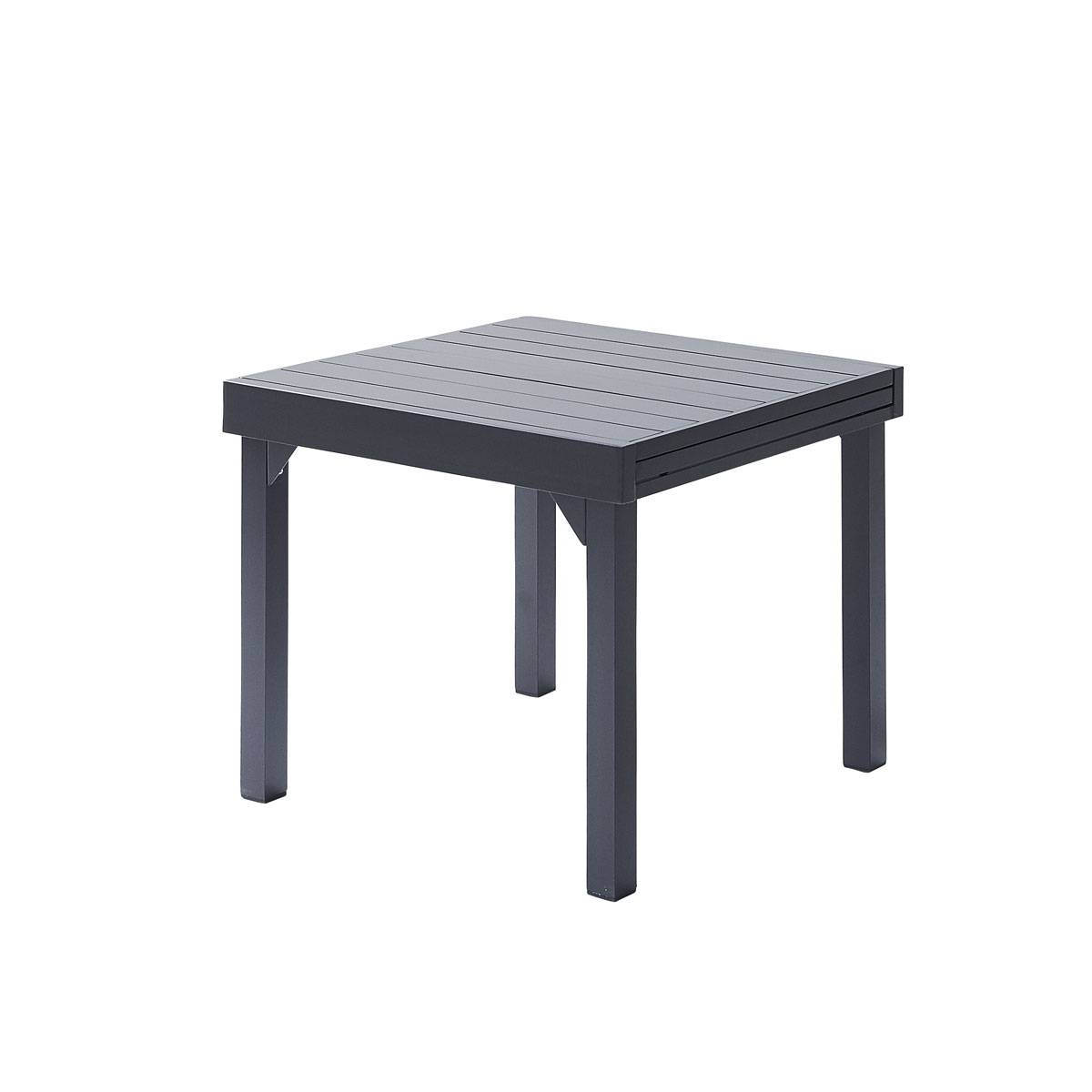 Wilsa Garden - Ensemble MODULO 4/8p en aluminium, 4 fauteuils et 4 chaises pliantes en aluminium et textilène - Imagen 3