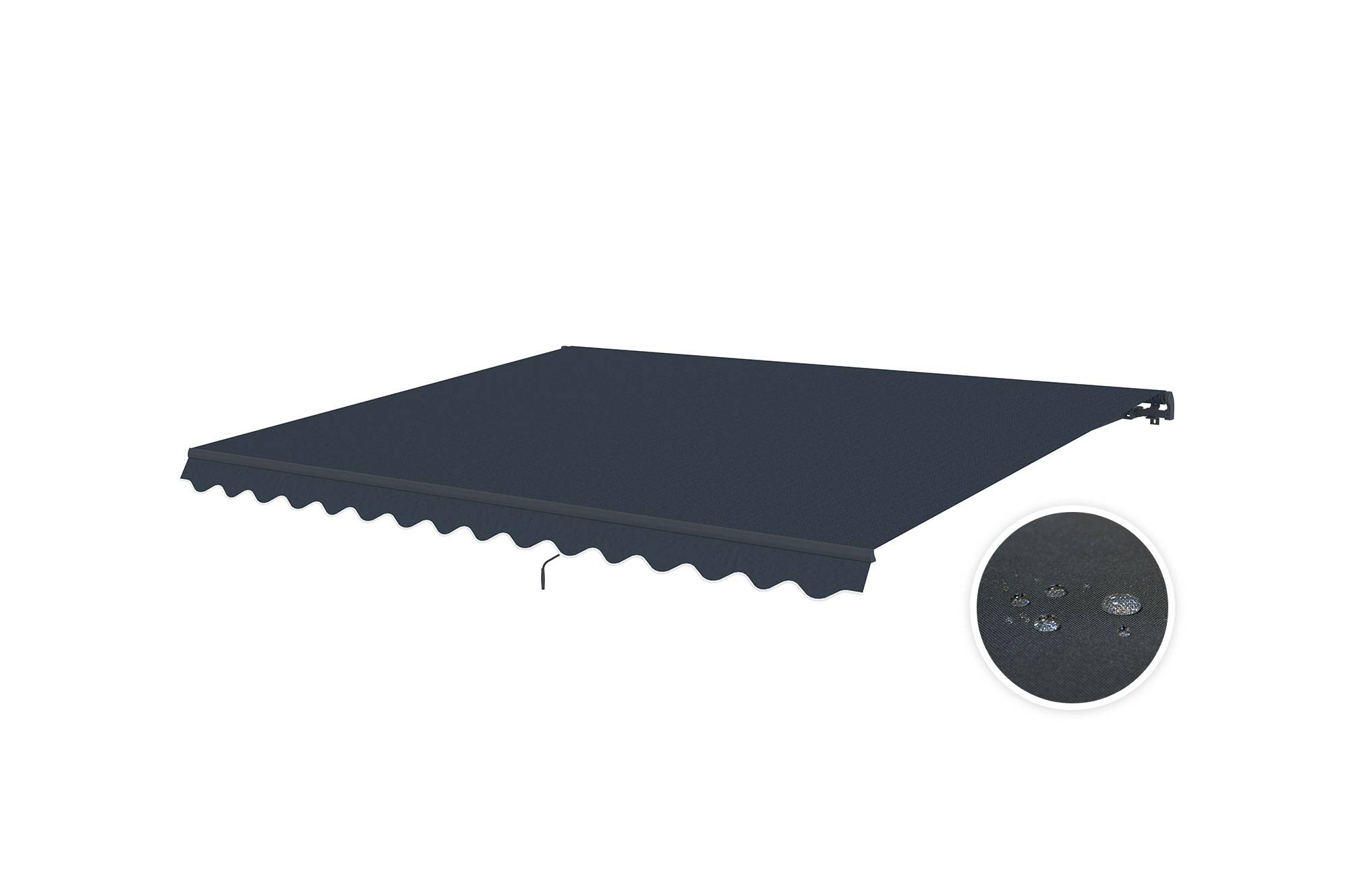 CAZEBOO - Cazeboo Store banne monobloc gris VECCHIO 4x3 m avec fixations plafond - Image 7