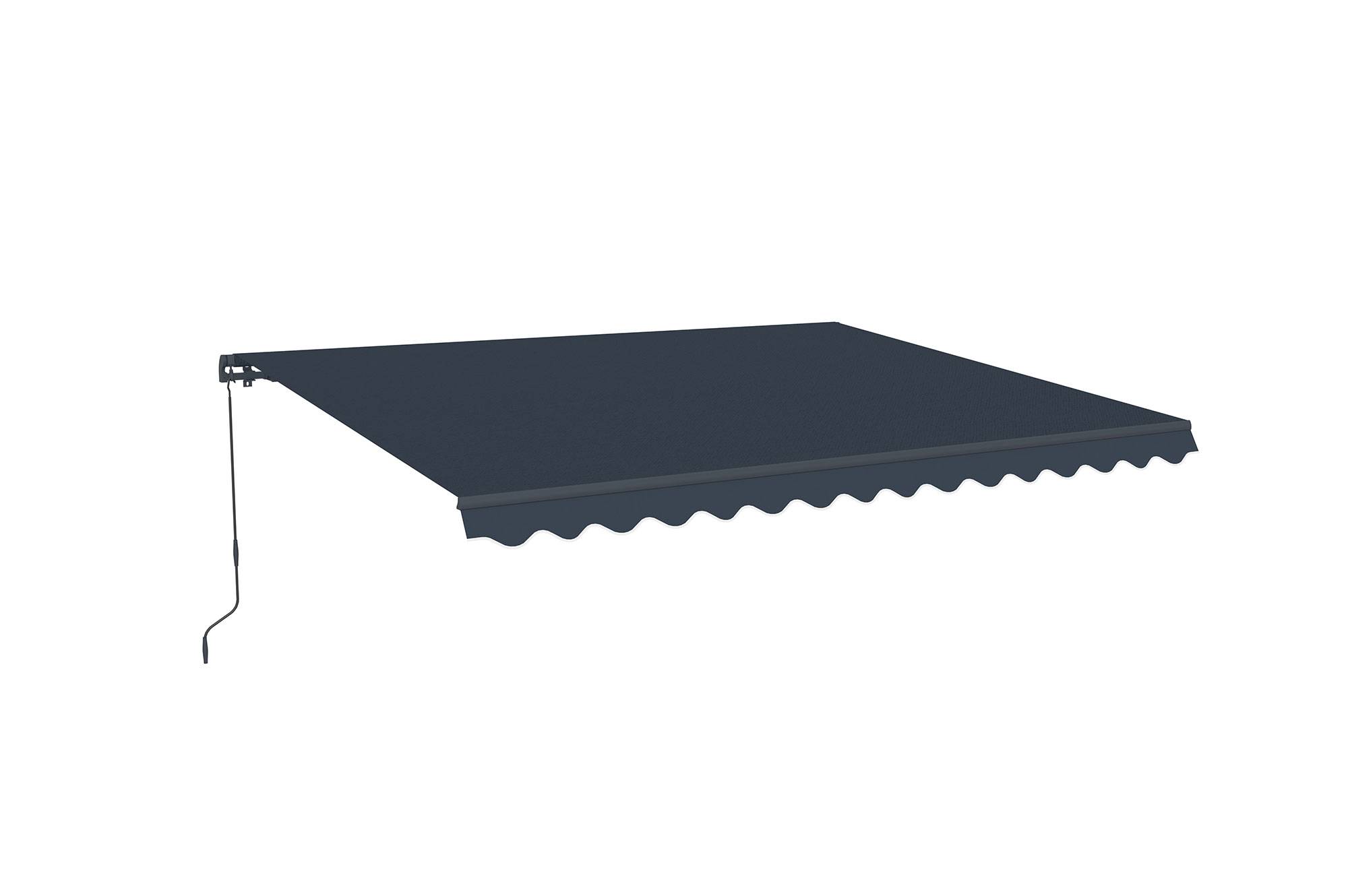 CAZEBOO - Cazeboo Store banne monobloc gris VECCHIO 4x3 m avec fixations plafond - Image 6