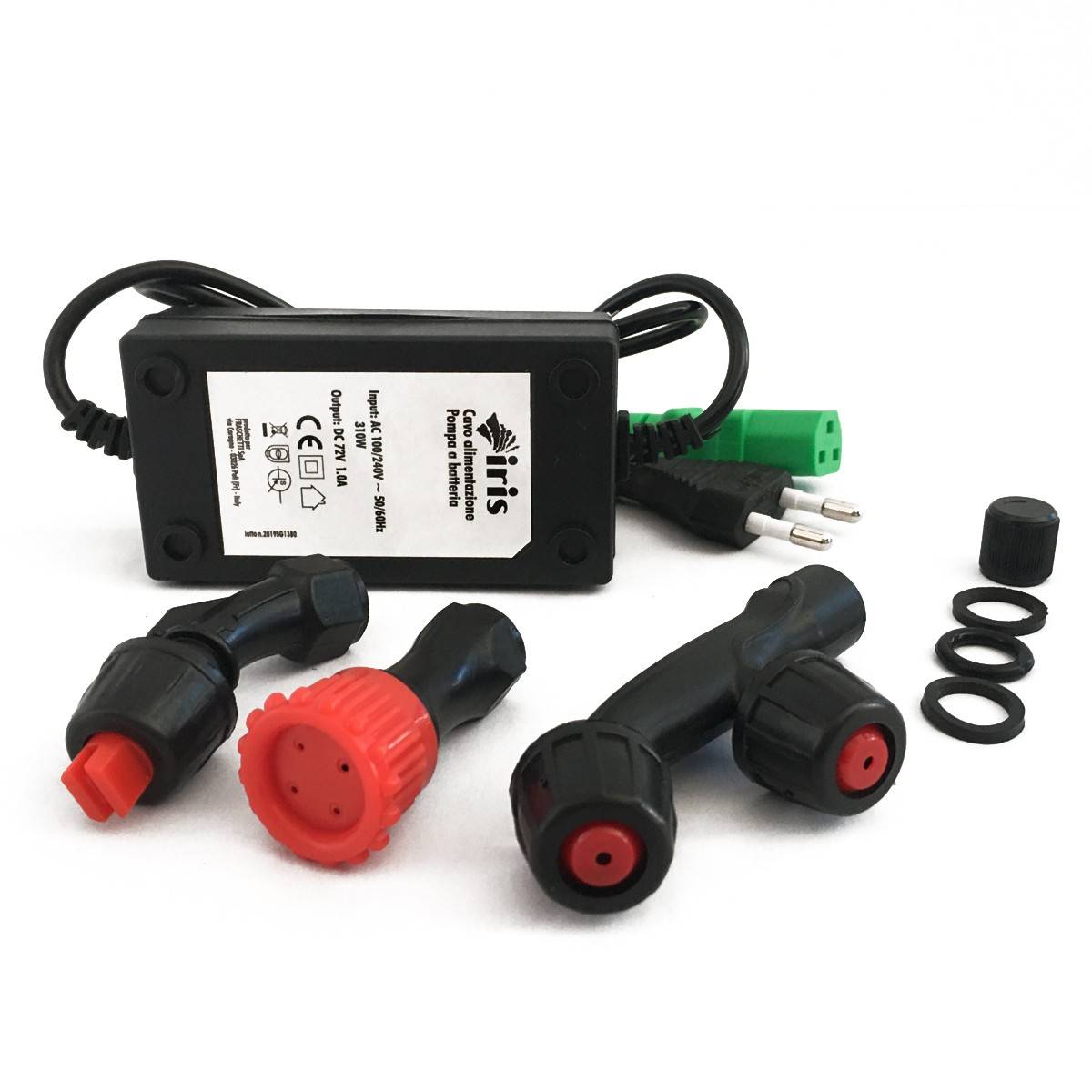 Pulvérisateur Electrique à Batterie 16L Batterie lithium 12V 8 Ah Chargeur + 3 buses + Manomètre IRIS GARDEN - Imagen 4