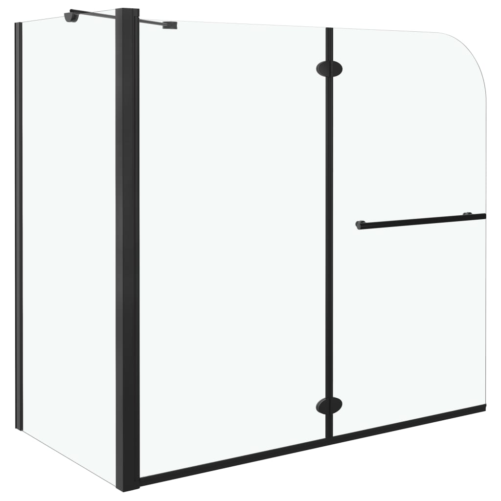 Vidaxl - Cabine de douche pliante ESG 120x68x130 cm noir - vidaXL - Imagen 1