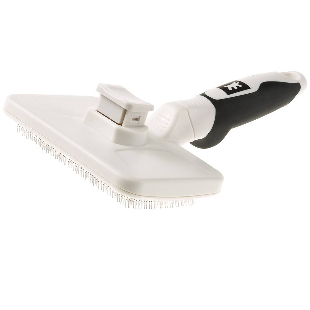 Ferplast - Carde pour Chiens et Chats GRO 5770, Taille L, Brosse, Soin du Sous-poil, pour Poil Moyen et Long - Image 2