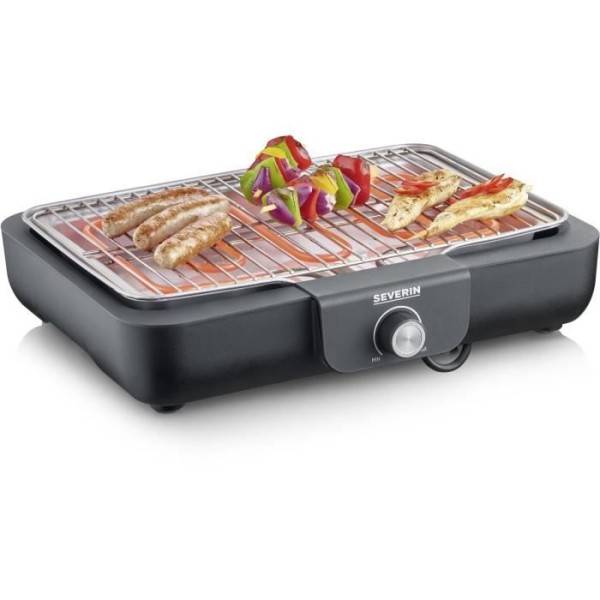 Severin - Barbecue Electrique - Grillade électrique SEVERIN - PG8554 - Surface de cuisson 37x29 cm - Thermostat réglable - 2300W - Image 1