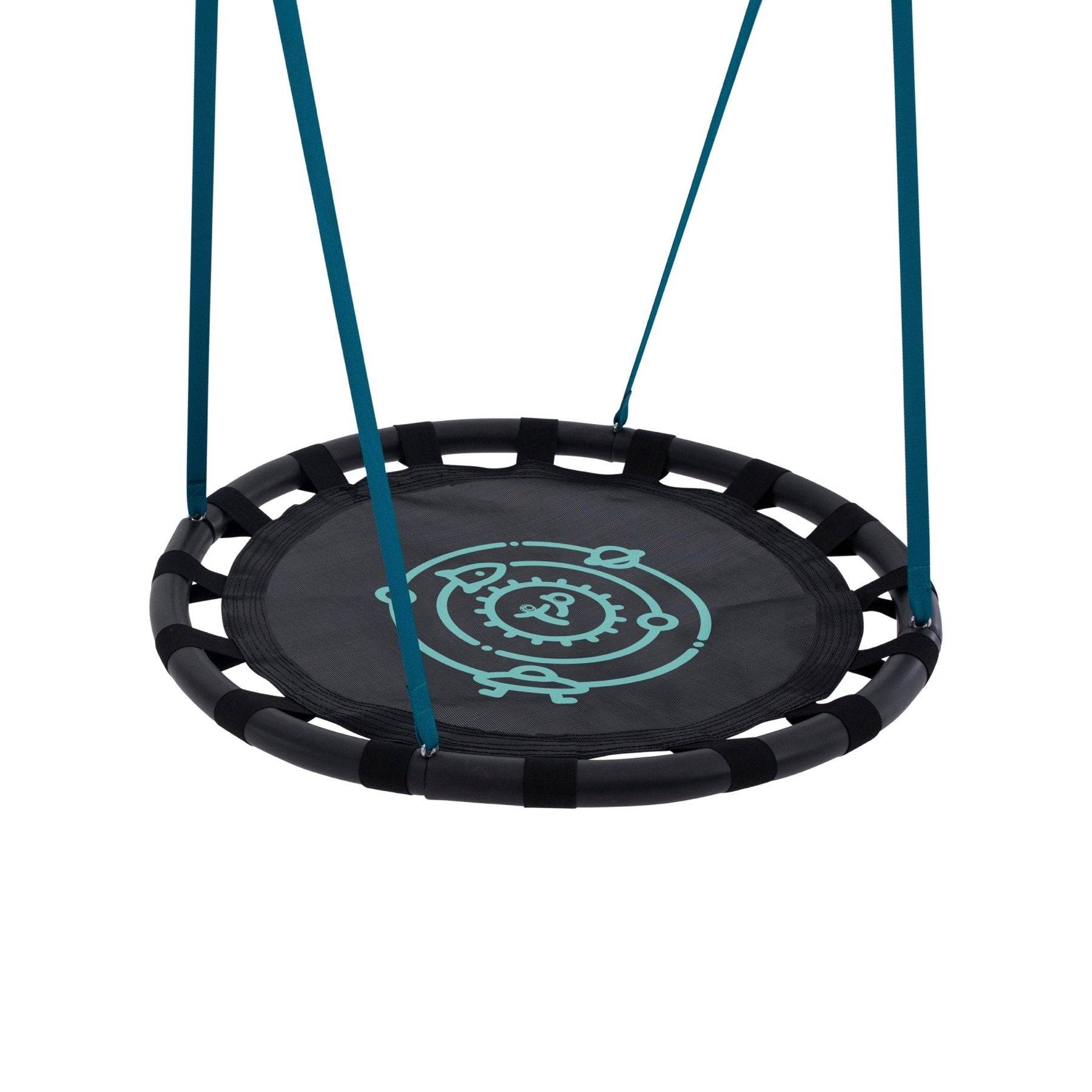 Tp Toys - Balançoire nid d'oiseau D85 cm pour portique H190-250 cm noir et bleu - Imagen 2