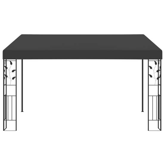 Pergola Jardin - Tonnelle de jardin - Belvédère à montage mural 4x3x2,5 m Anthracite MI56 - Image 1