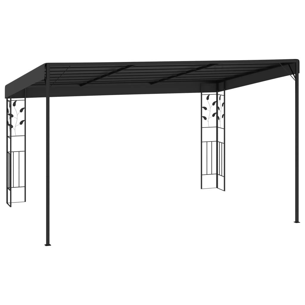 Pergola Jardin - Tonnelle de jardin - Belvédère à montage mural 4x3x2,5 m Anthracite MI56 - Image 3