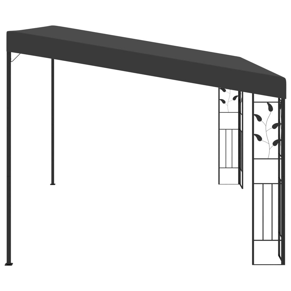 Pergola Jardin - Tonnelle de jardin - Belvédère à montage mural 4x3x2,5 m Anthracite MI56 - Image 4
