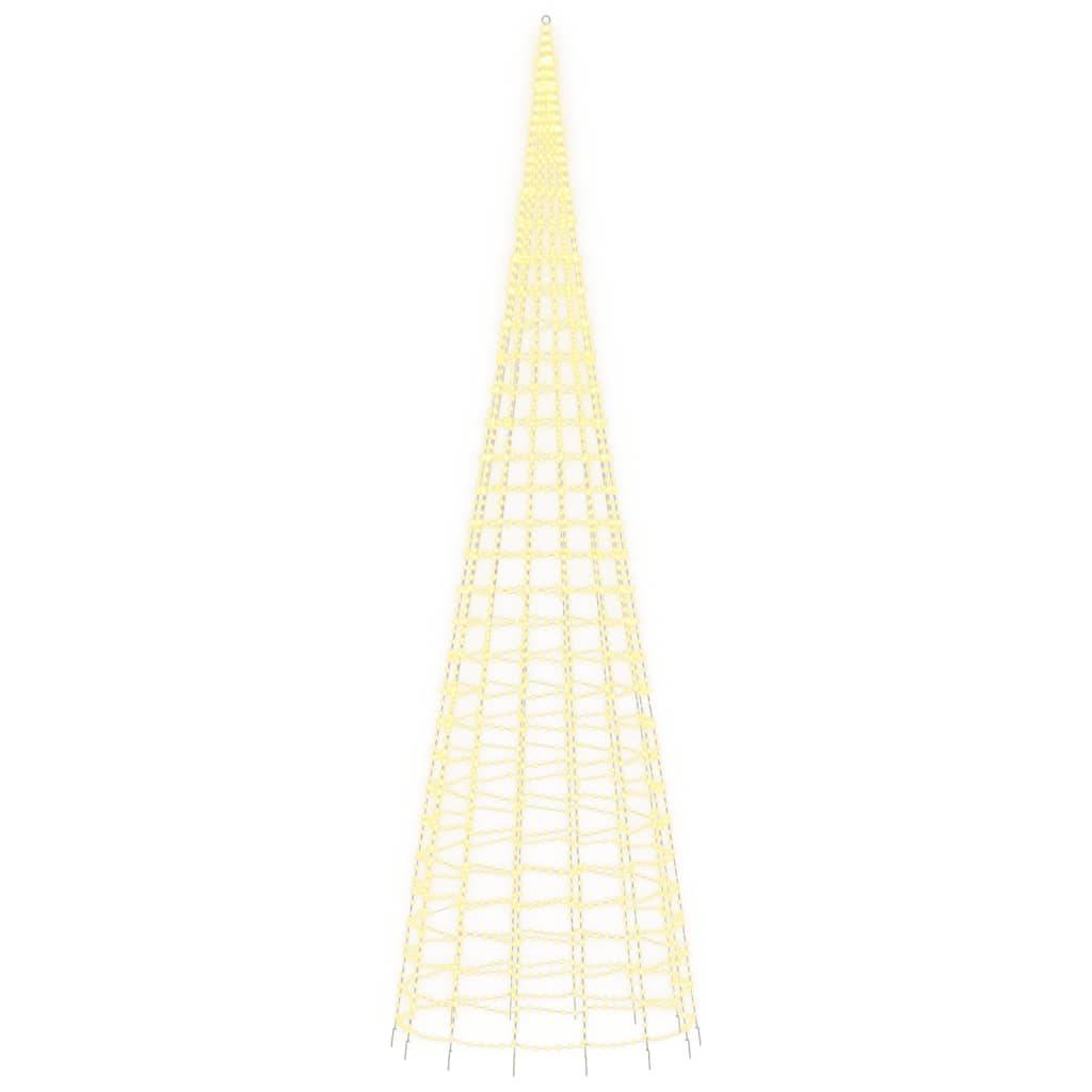 Grand Sapin pour Mât 3000 LED Décoration Jardin Extérieur 800cm Blanc Chaud – ComfortXL Outdoor Living - Image 4