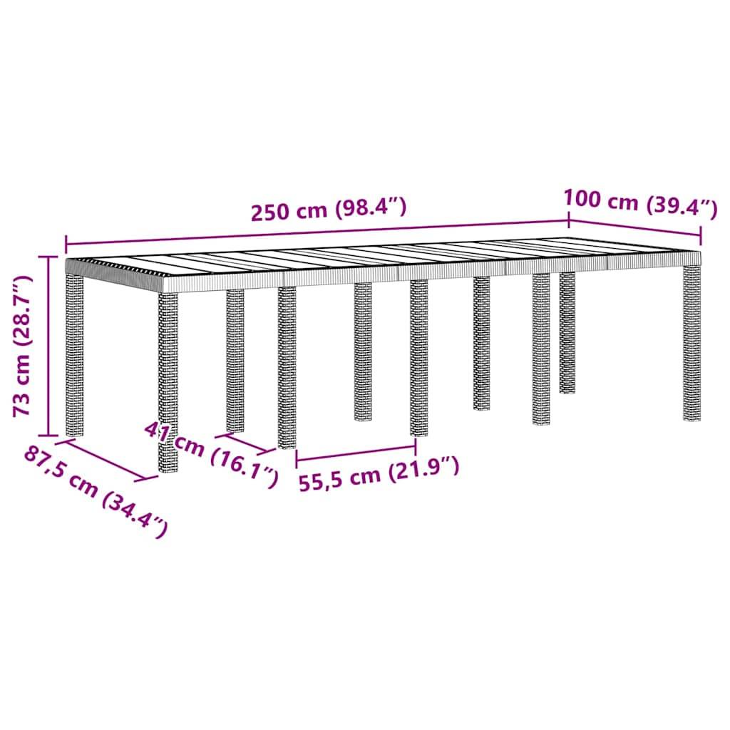 ComfortXL - Salon de Jardin Gris 8 Places en Poly Rattan Moderne pour Terrasse et Véranda Gris Clair – ComfortXL Outdoor Living - Image 4