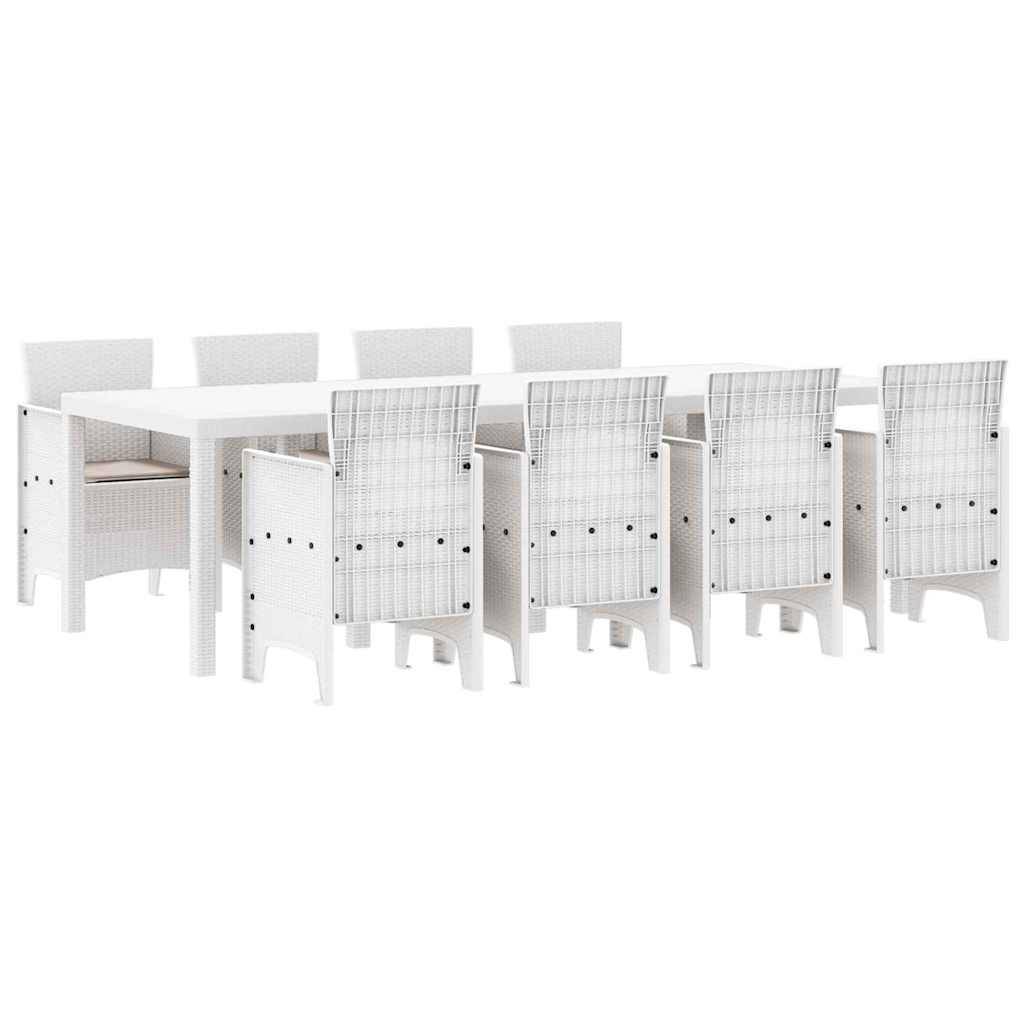 ComfortXL - Salon de Jardin Gris 8 Places en Poly Rattan Moderne pour Terrasse et Véranda Gris Clair – ComfortXL Outdoor Living - Image 2