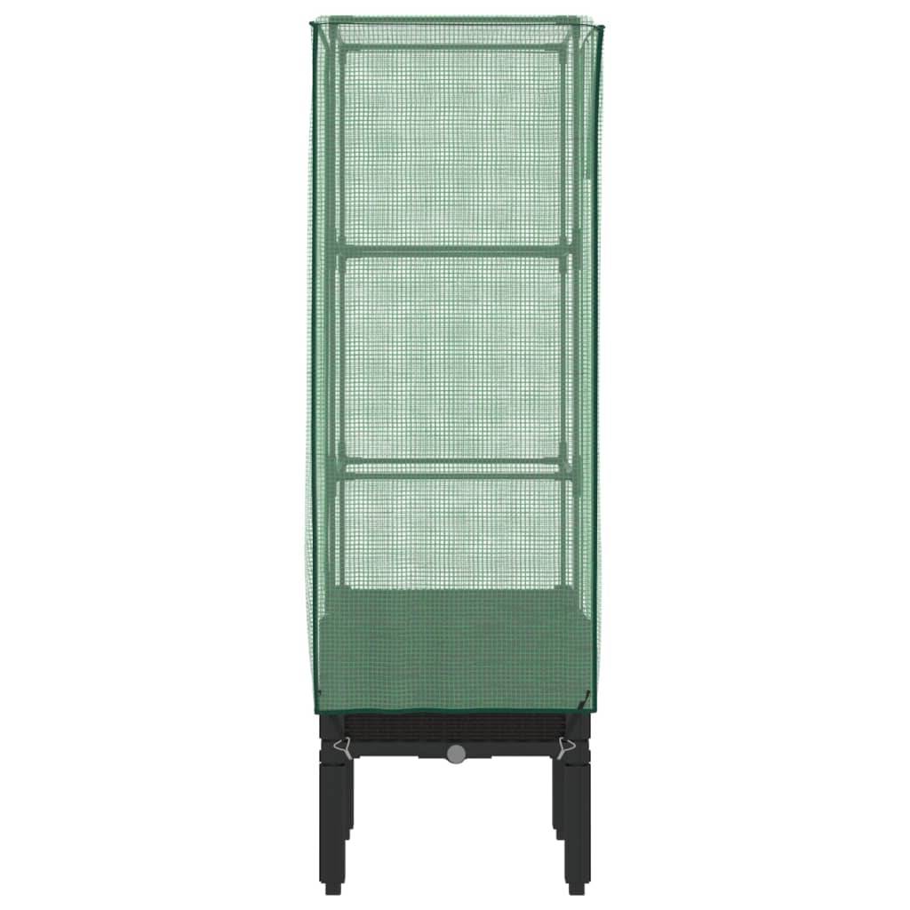 Serre Verticale Compacte pour Plants de Tomates avec Housse Zippée et Cadre Fer Robuste Noir 40x140 cm – ComfortXL Outdoor Living - Image 5
