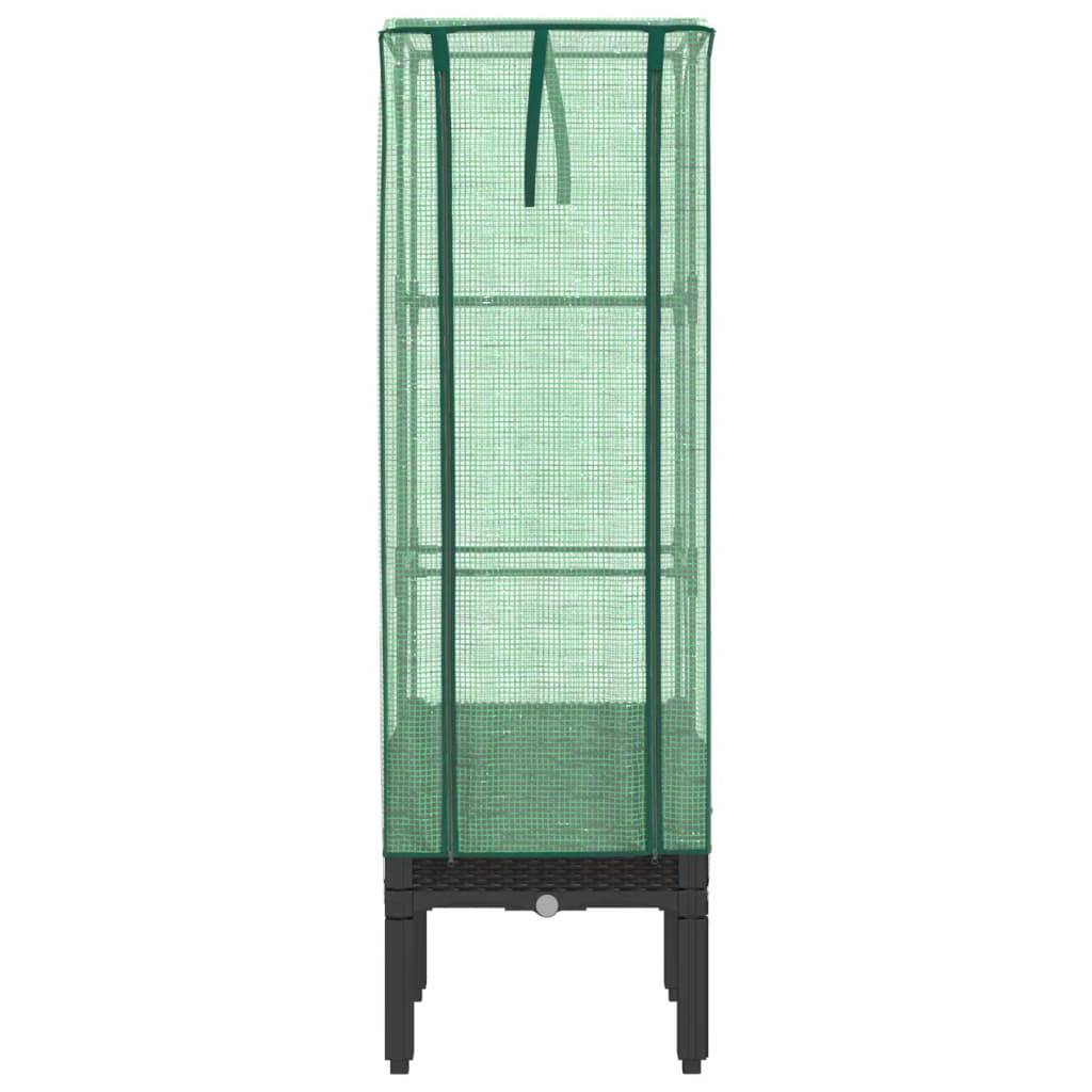 Serre Verticale Compacte pour Plants de Tomates avec Housse Zippée et Cadre Fer Robuste Noir 40x140 cm – ComfortXL Outdoor Living - Image 4