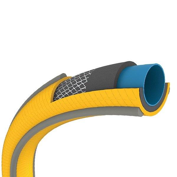 Hozelock - Tuyau d’arrosage anti torsion - jaune bandes 3D grises (48 uc/pal) - 19mm - 20m HOZELOCK - Imagen 2