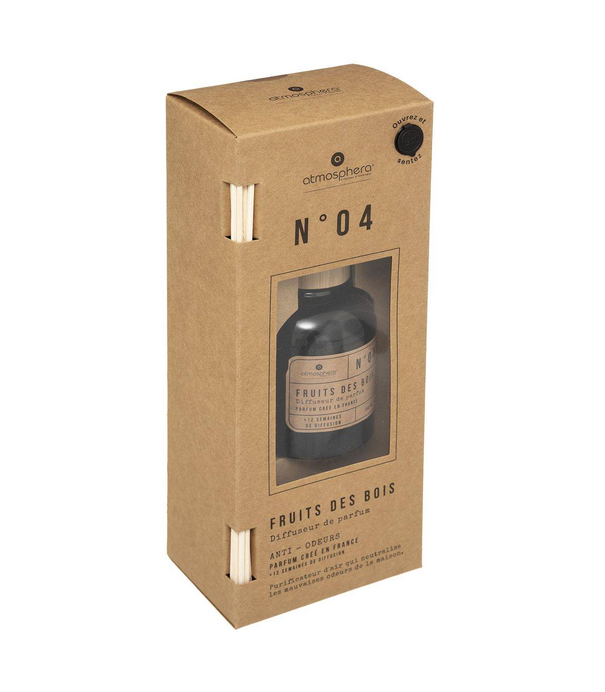 Diffuseur de parfum Fruits des bois 150 ml - 6 bâtonnets - anti-odeurs de la maison - Imagen 2