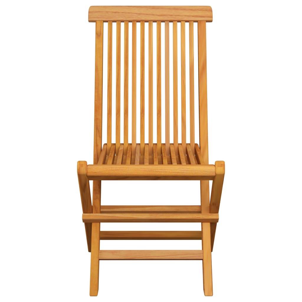 Vidaxl - Chaises pliantes avec coussins blanc crème, 4 pièces, en bois de teck massif vidaXL 3062585 - Imagen 6