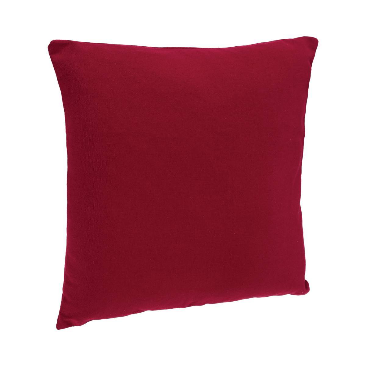 Atmosphera - Coussin déhoussable coton rouge 38x38cm - Atmosphera Créateur d'intérieur - Imagen 1