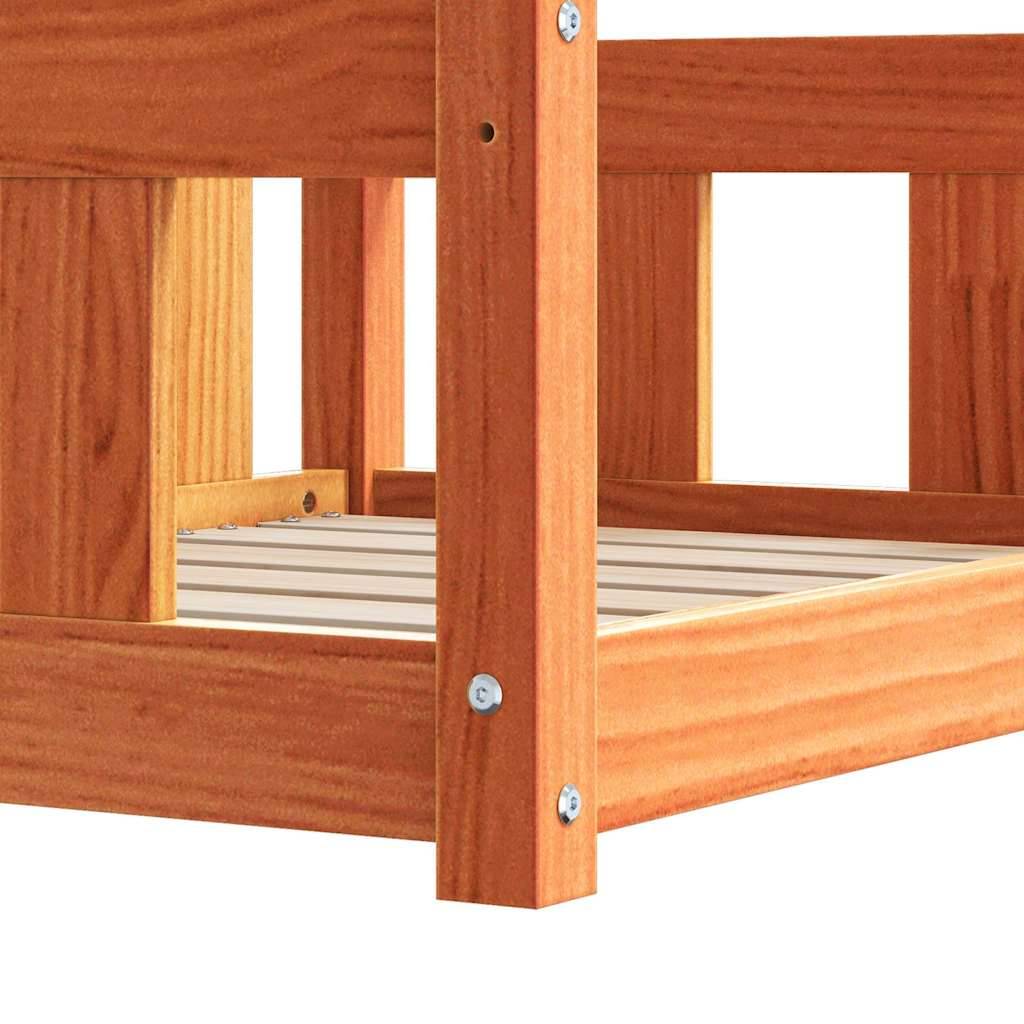 ComfortXL - Grand Lit Chien Bois Massif Spacieux Repos XXL Brun Cire 100x70cm - ComfortXL Outdoor Living - Image 7