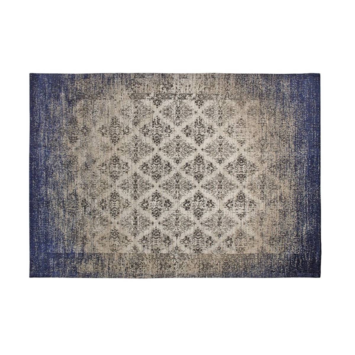 Aubry Gaspard - Tapis jacquard bleu 230 cm - Image 1